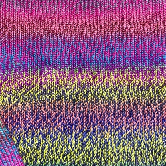 Ultra Flirt Ombre Striped Pullover Multicolored Soft  Knit Sweater Size XS - Picture 6 of 6